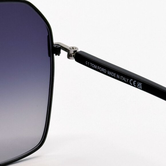 NEW TOM FORD SUNGLASSES CLAUDIA-02 TF839 01D POLARIZED WOMEN BLACK FT0839/S 01D main image 7